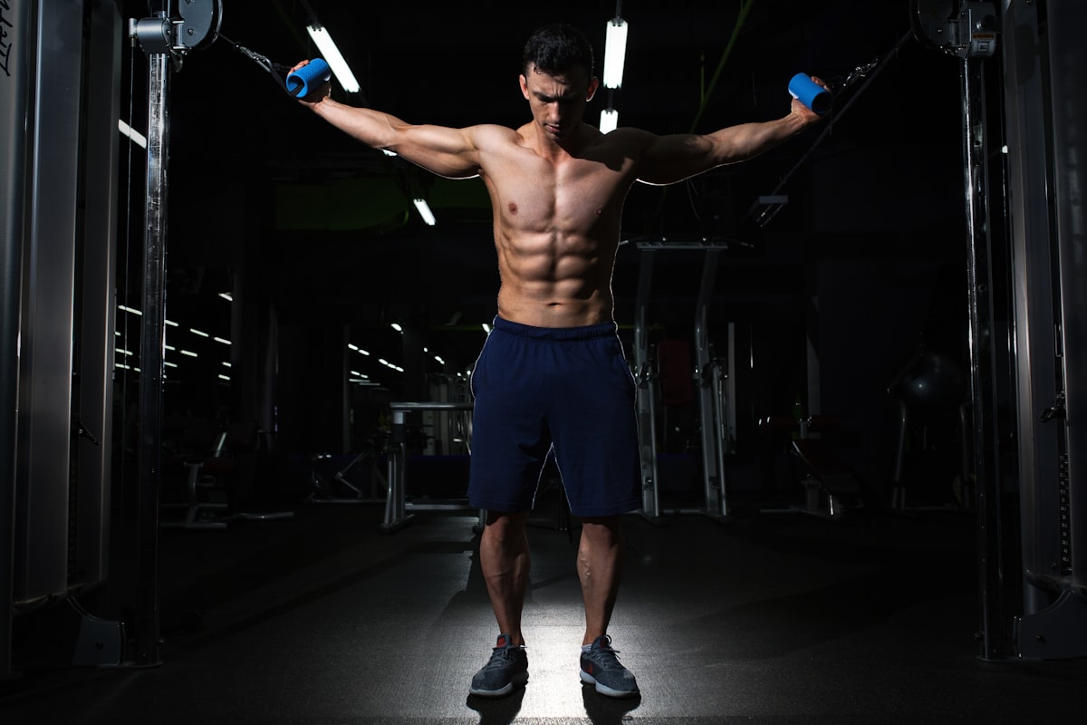 Whey protein powder in a bowl